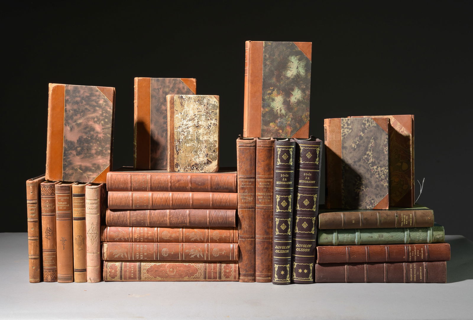 25 Leather Bound European Books (1 of 6)