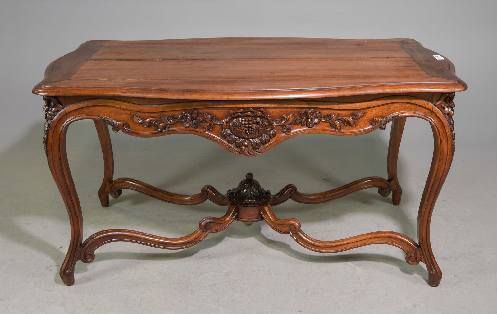 Louis XV Style Carved Walnut Entry / Center Table (1 of 6)