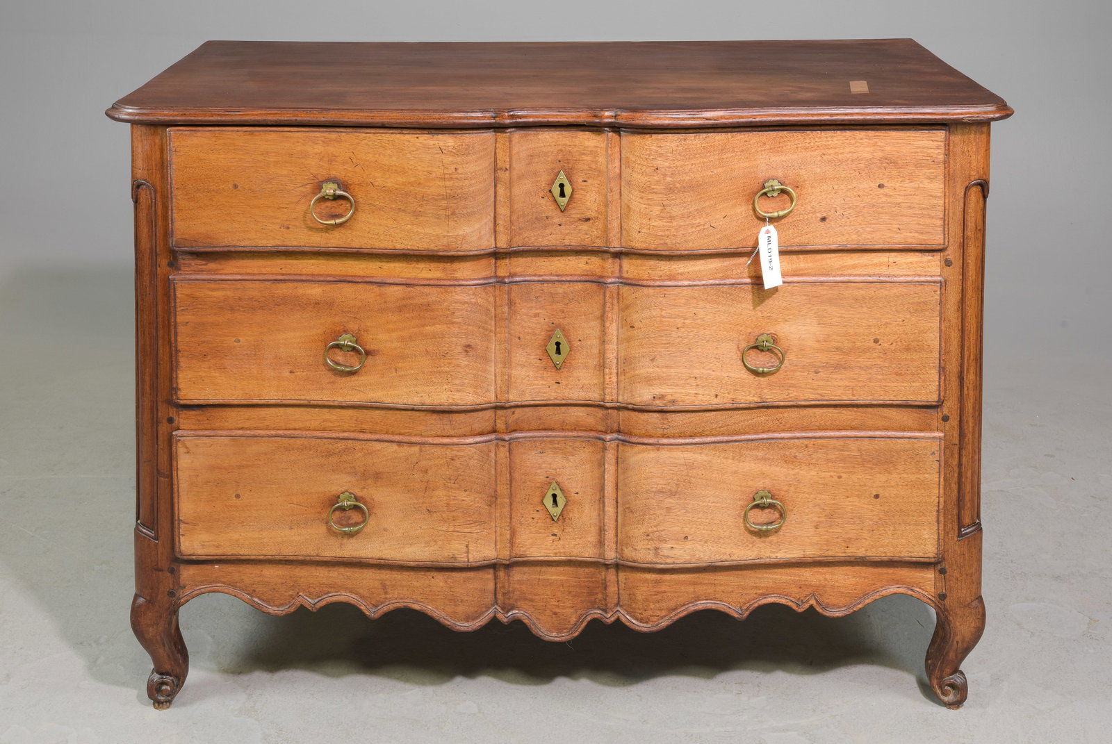 French Regency Style Large Oak Three Drawer Chest (1 of 3)