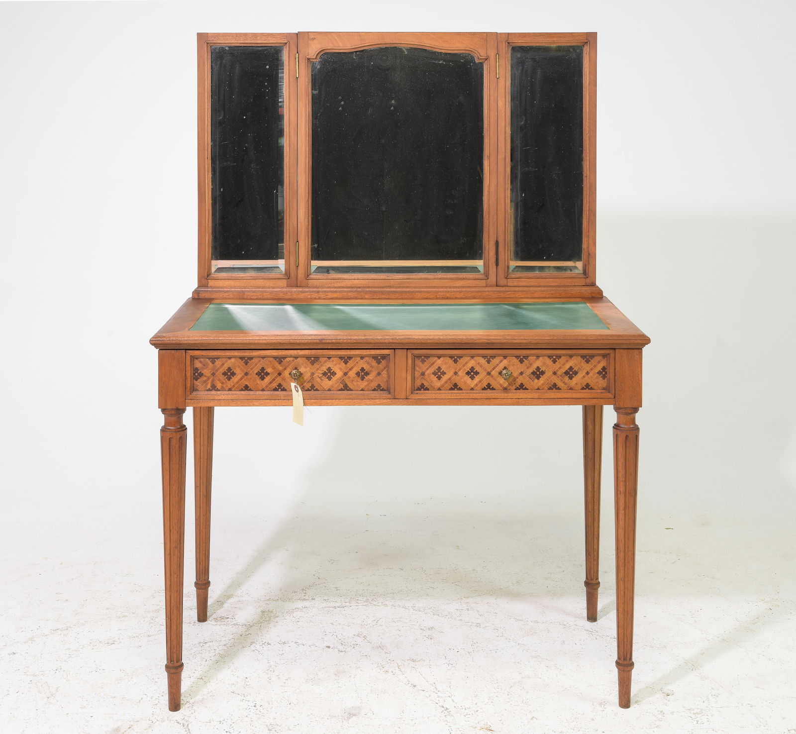 Louis XVI Style Triple Mirror Dressing Table (1 of 7)