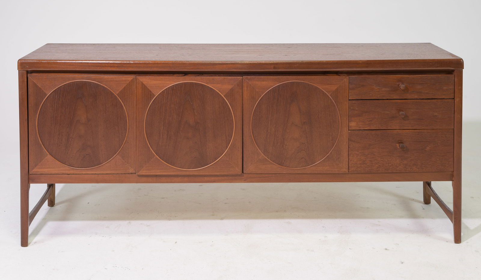 Large Mid Century Modern Circles Sideboard by Nathan (1 of 6)