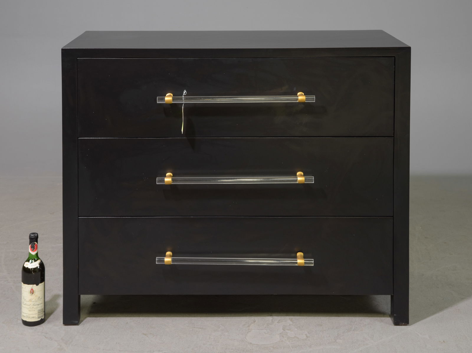 Hollywood Style Modernist Chest with Acrylic Handles (1 of 4)