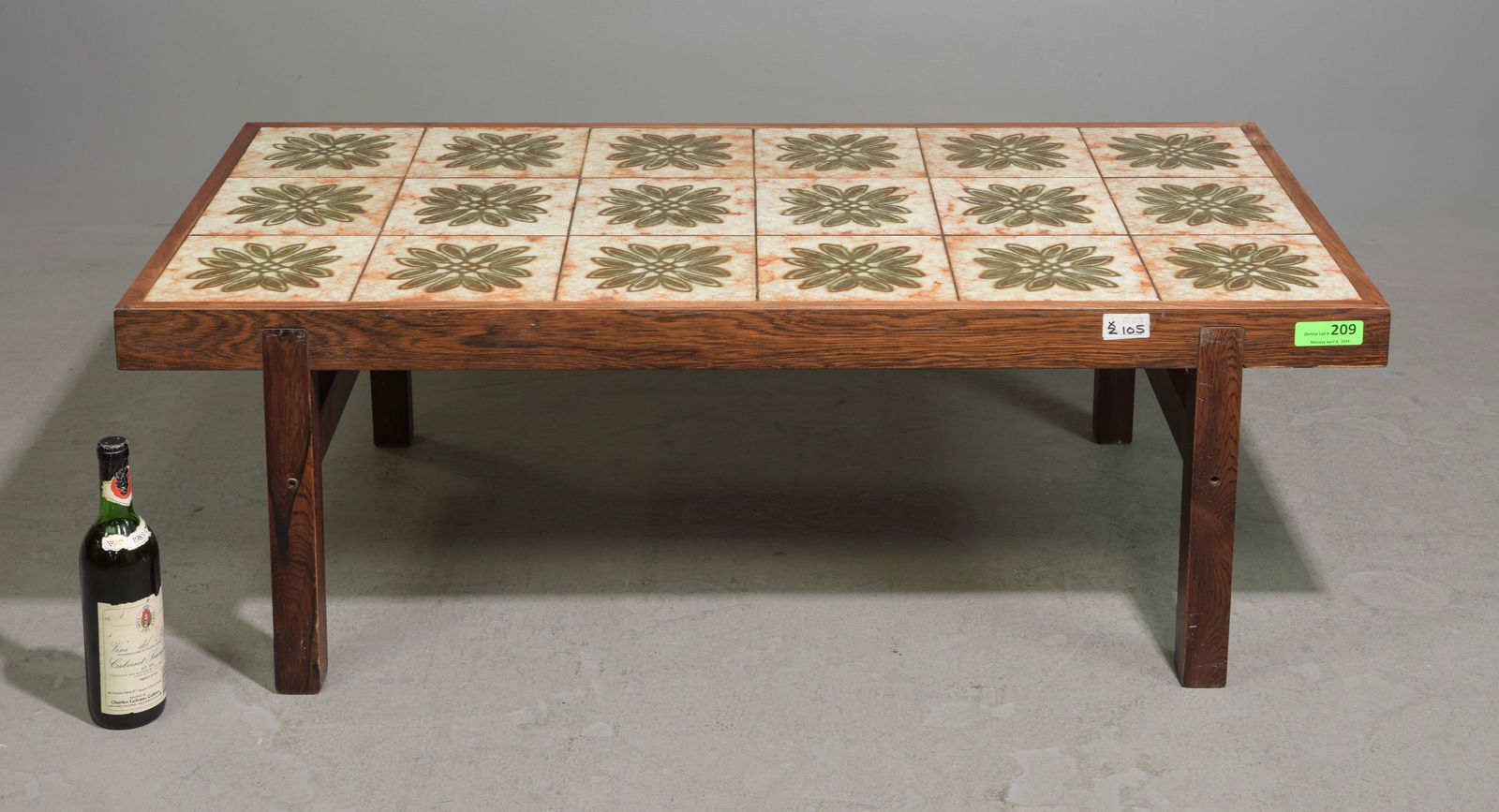 Mid Century Modern Tile Top Coffee Table (1 of 2)