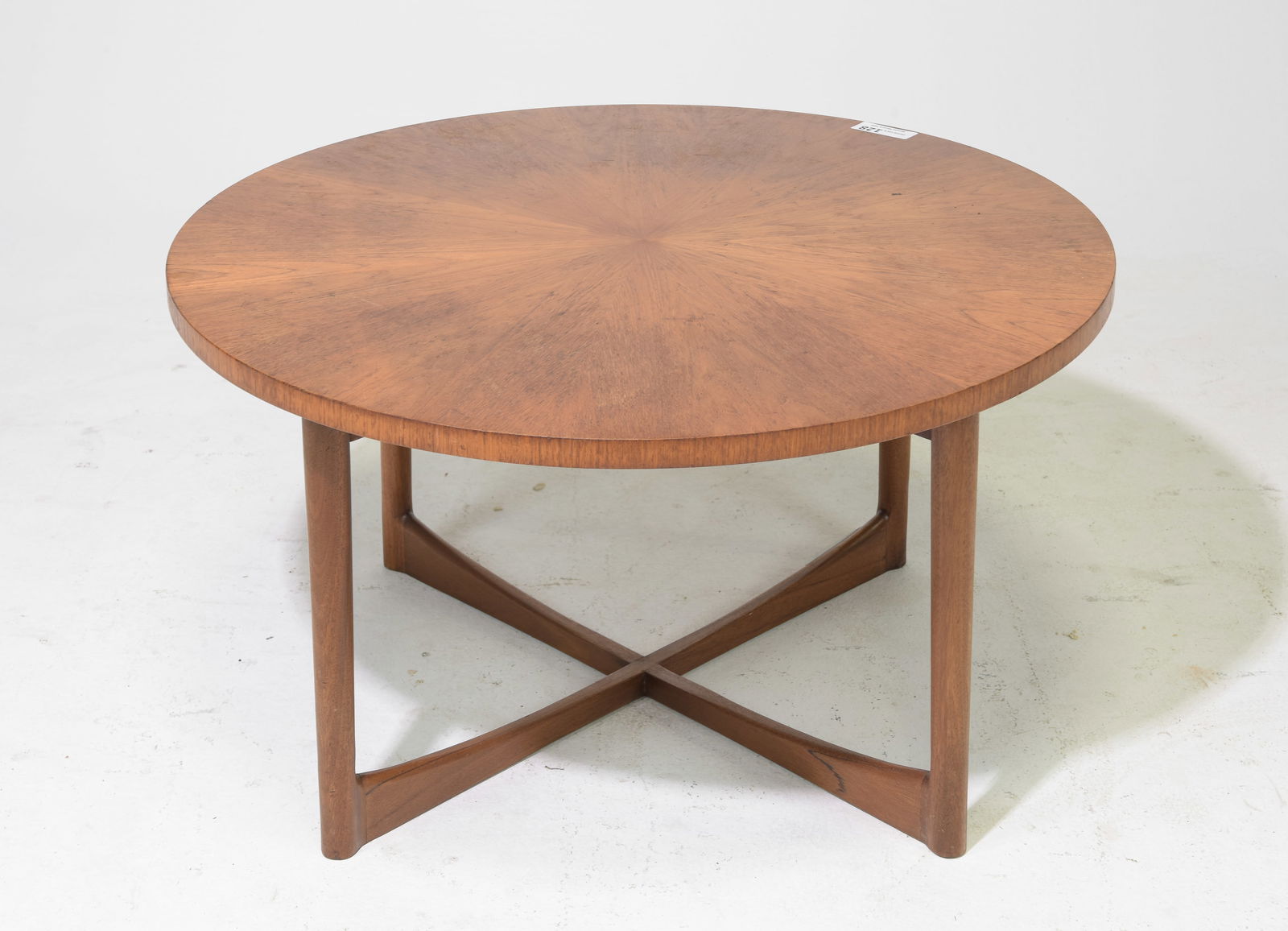 Mid Century Modern Round Teak Cocktail Table (1 of 4)