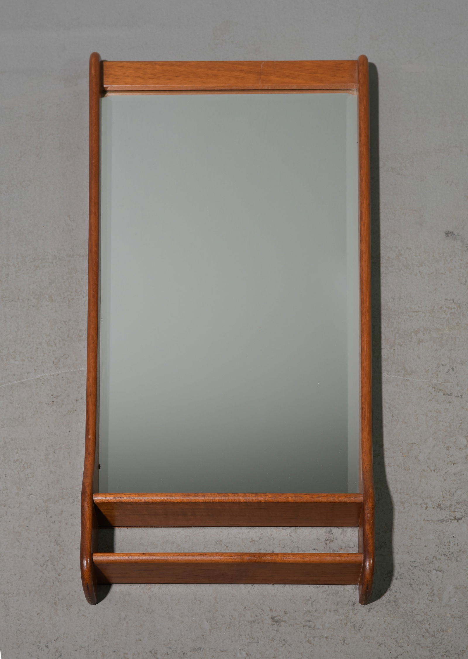 Mid Century Modern Teak Hall Mirror With Shelf (1 of 4)