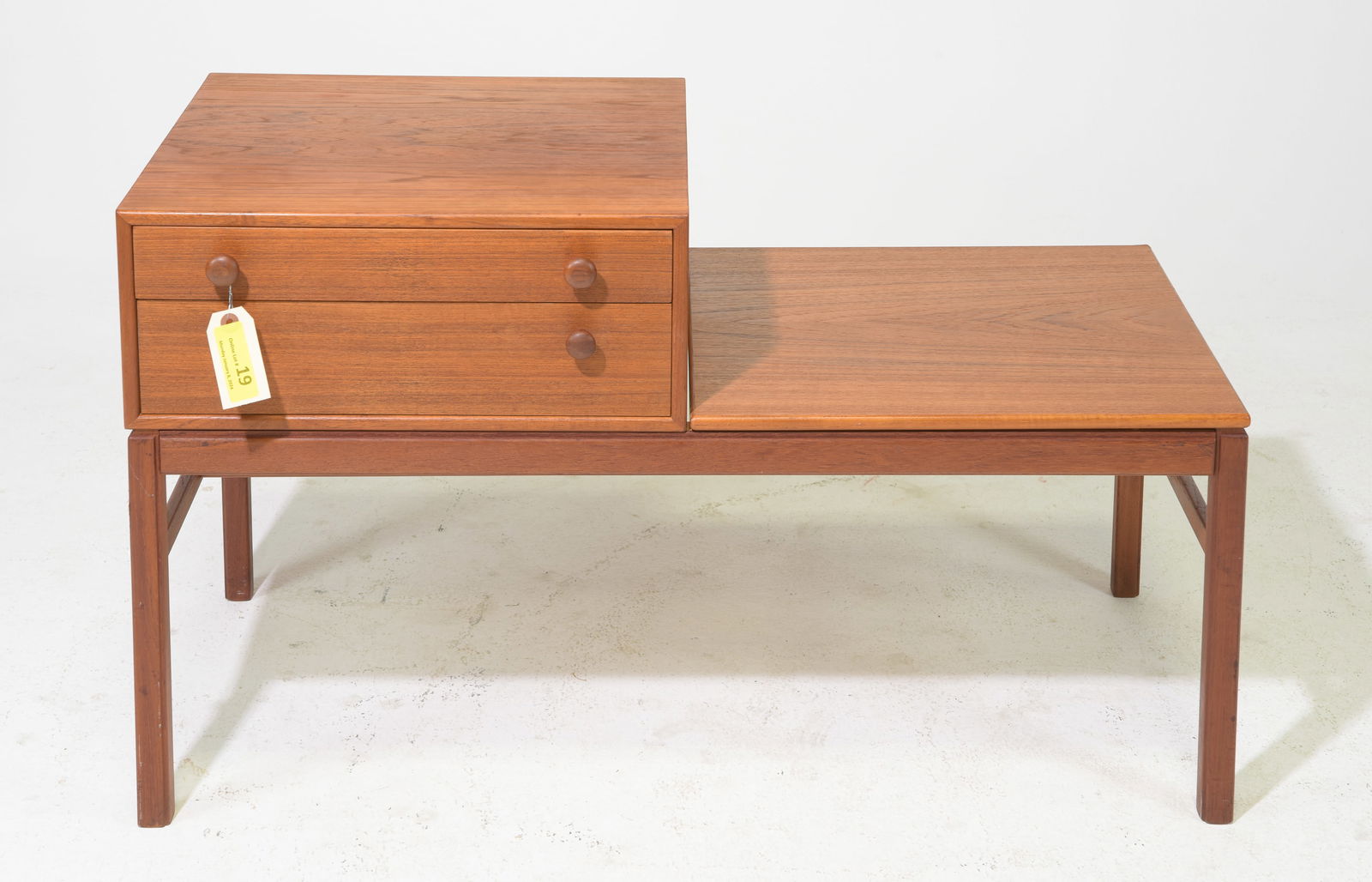 Scandinavian Mid Century Modern Telephone Bench (1 of 4)