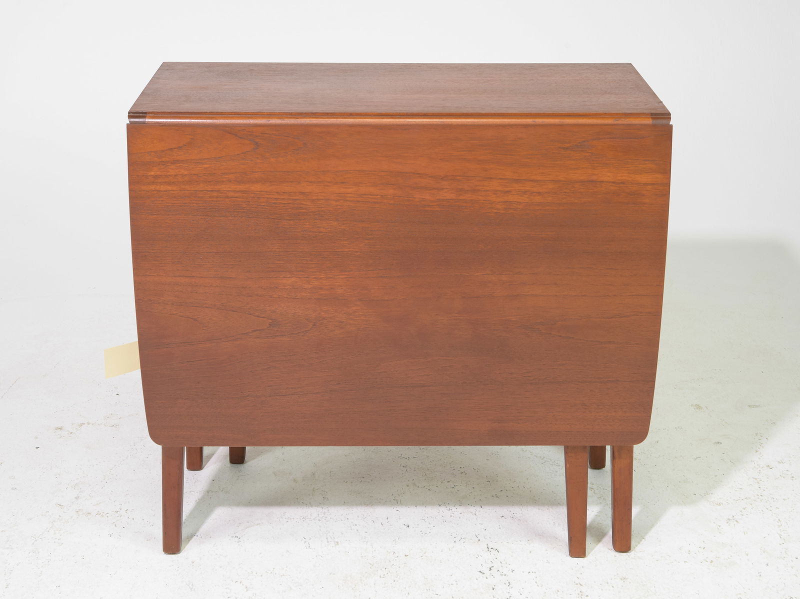 Mid Century Modern Drop Leaf Table: Danish Modern Style Drop Leaf Table - 29 inches tall x 33 x 14, leaves are 20.5 inches each
