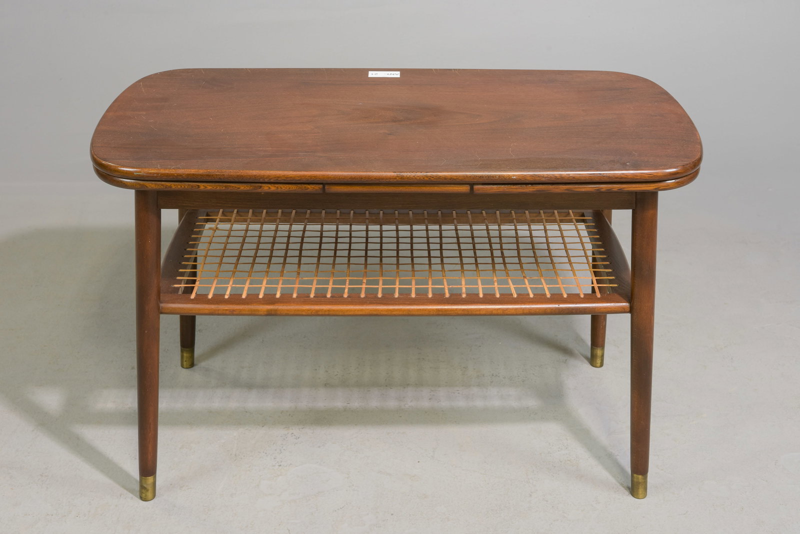 Danish Modern Draw Leaf Two Tier Coffee Table (1 of 5)