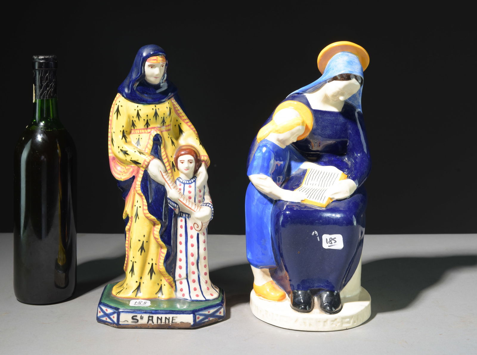 Two Hand Painted French Religious Figures (1 of 7)