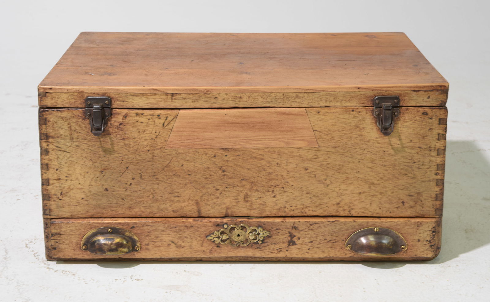 British Pine Machinist Chest / Tool Box (1 of 4)