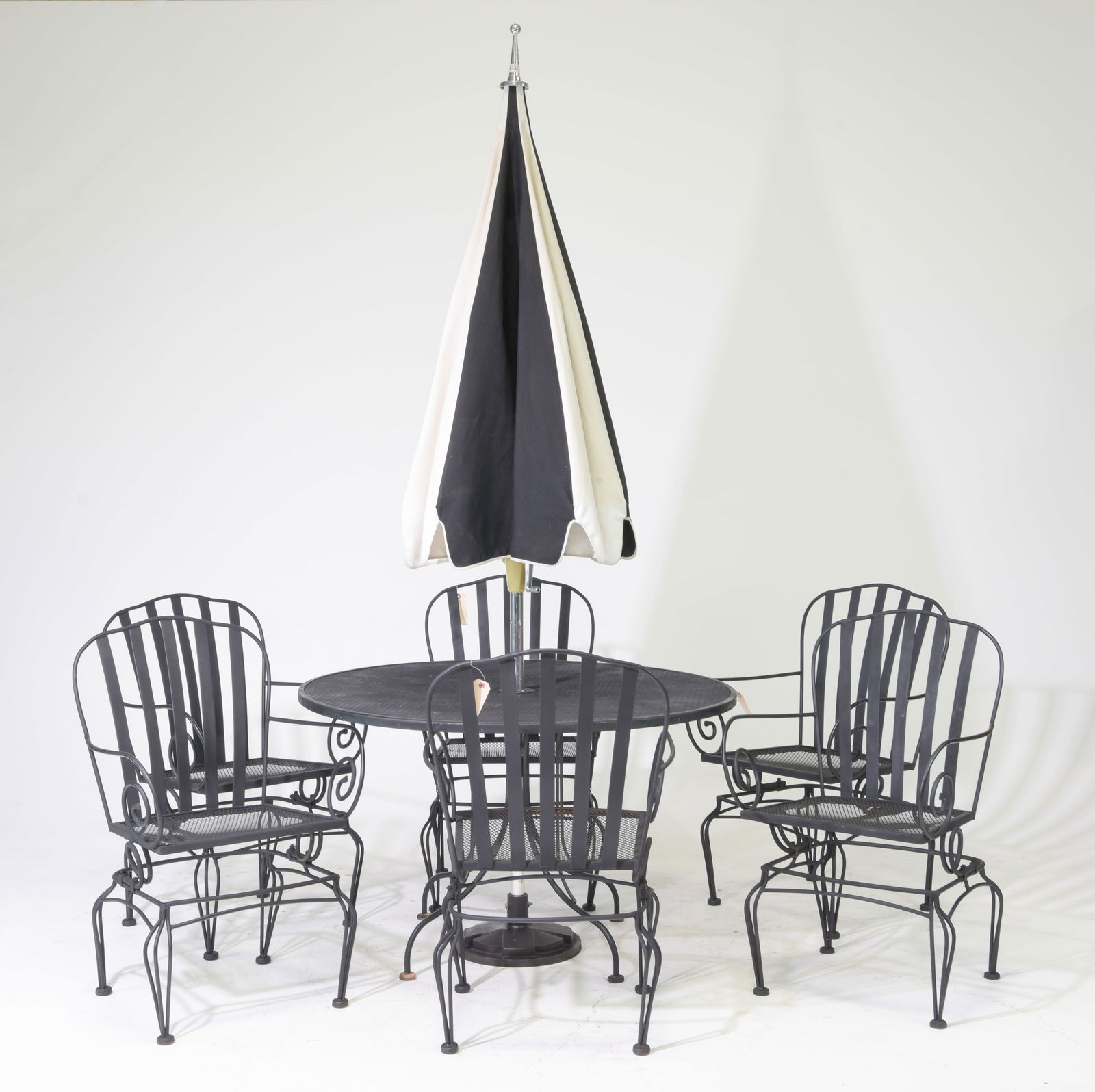 7pc Woodard Metal Patio / Garden Table Set (1 of 3)