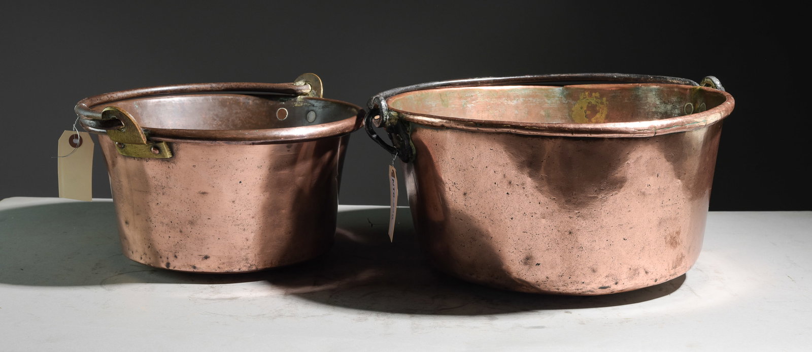 Two French Polished Copper Jam Pans (1 of 5)
