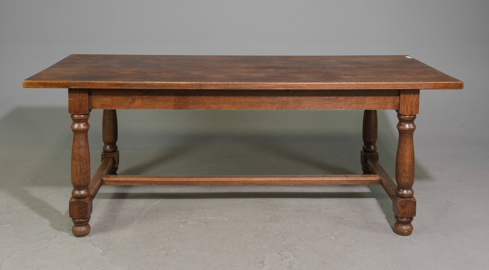 French Solid Oak Farm House Table with Leaves (1 of 3)