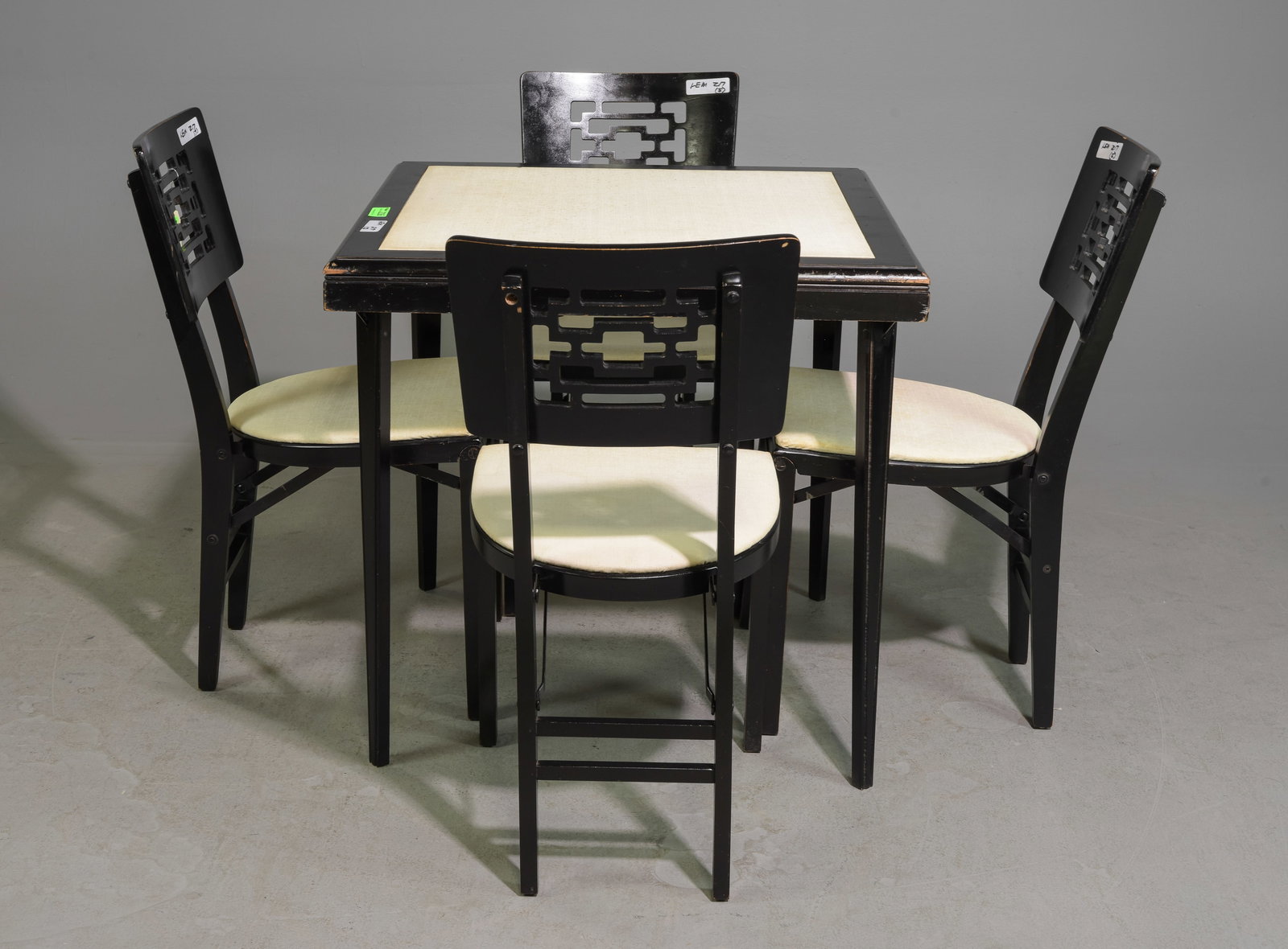 Asian Style Card Table & 4 Chairs (1 of 7)