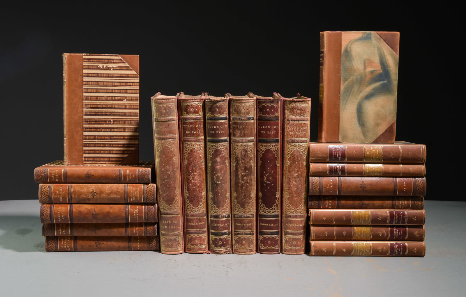 20 European Leather Bound Books #2 (1 of 6)