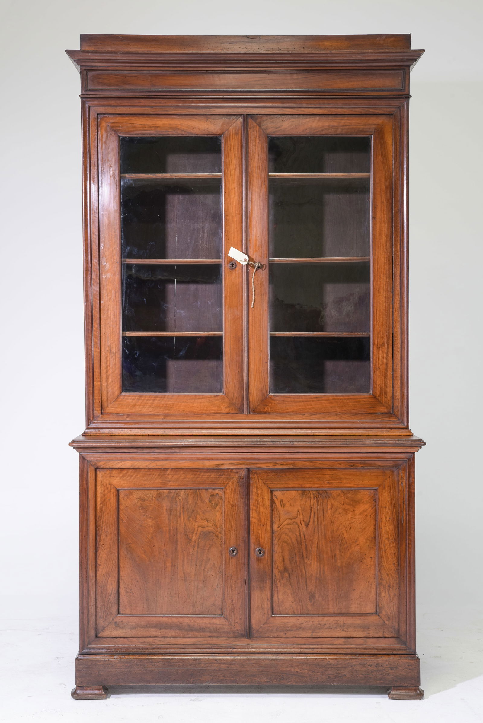 Louis Philippe Style Walnut Step Back Bookcase (1 of 11)