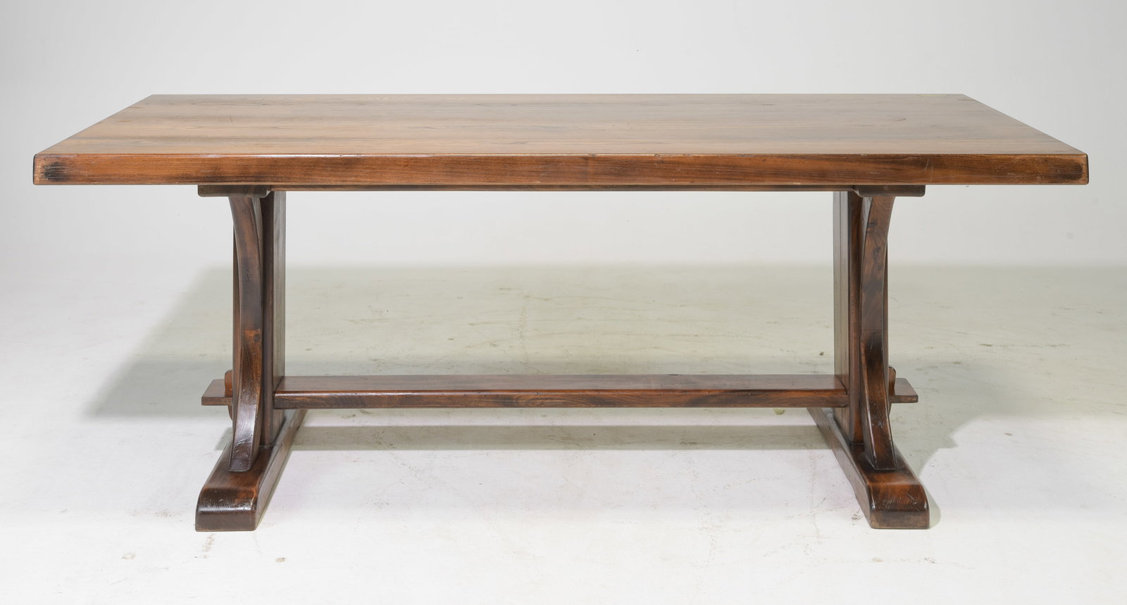 French Solid Elm Monastery Table (1 of 4)