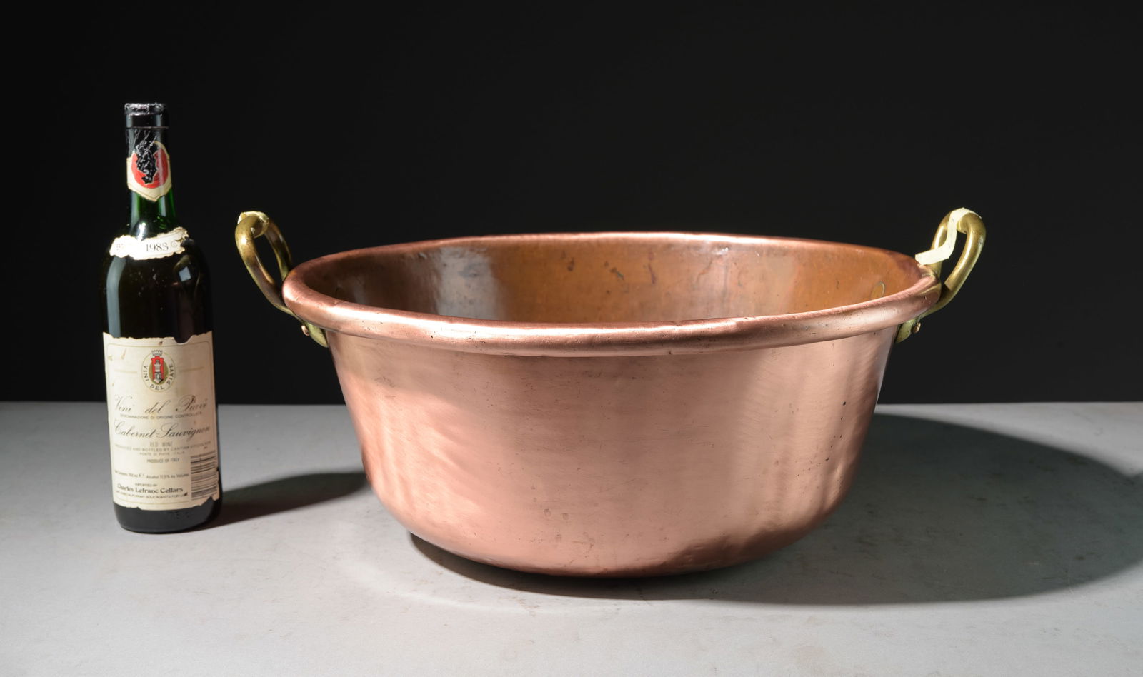 French Polished Copper Large Jam Pan (1 of 3)