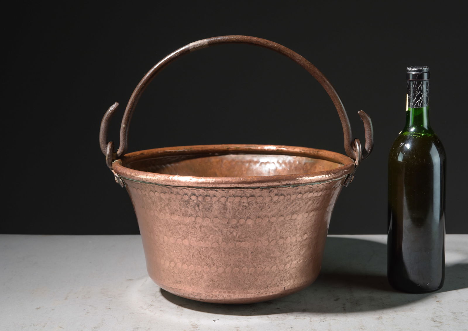 French Copper Pan with Iron Handle (1 of 3)