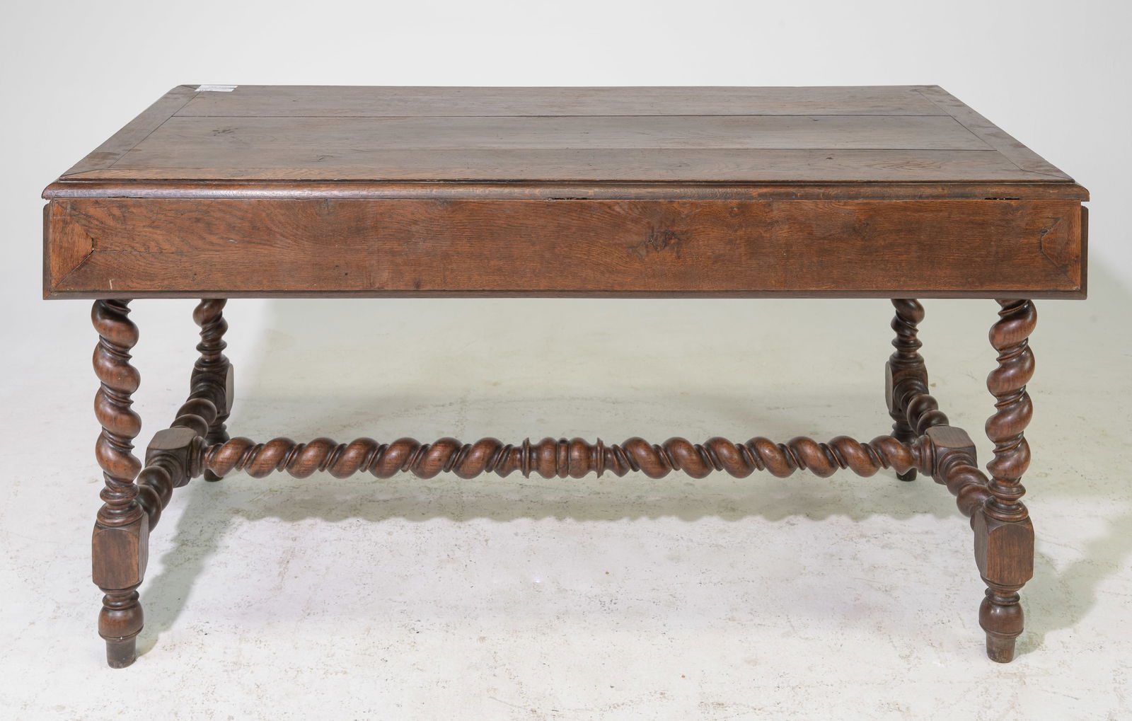 Louis XIII Style French Twist Oak Drop Sided Table (1 of 6)