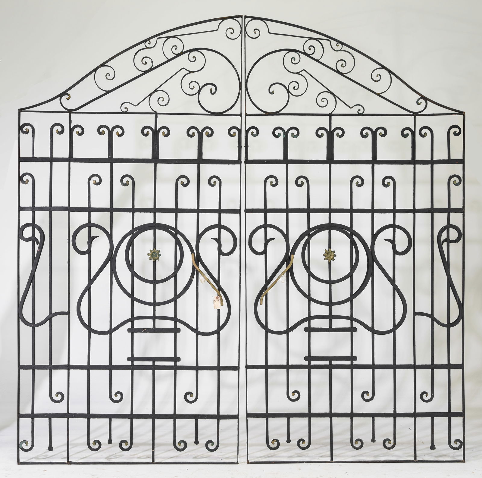 2 Large Black Iron Arch Top Gates (1 of 4)