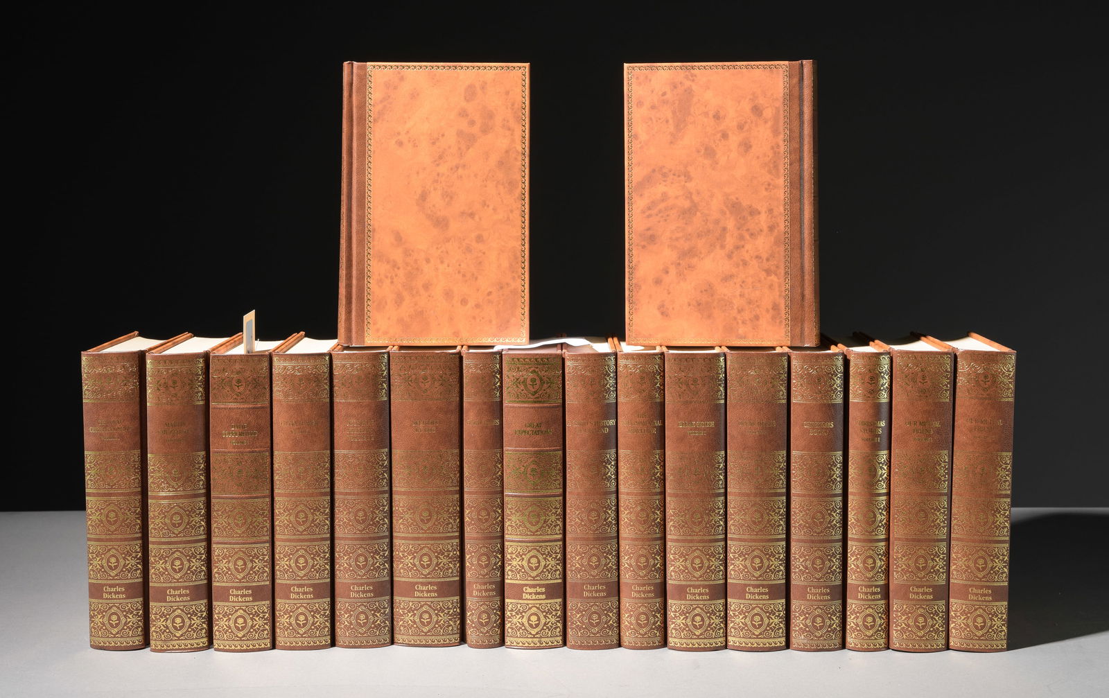 18vol. Leather Bound Books - Charles Dickens (1 of 5)