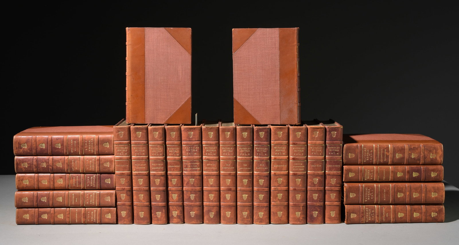 24vol. Waverly Novels By Walter Scott: 24vol. Waverley Novels By Walter Scott - 8 inches tall x 5.5 x 1.5