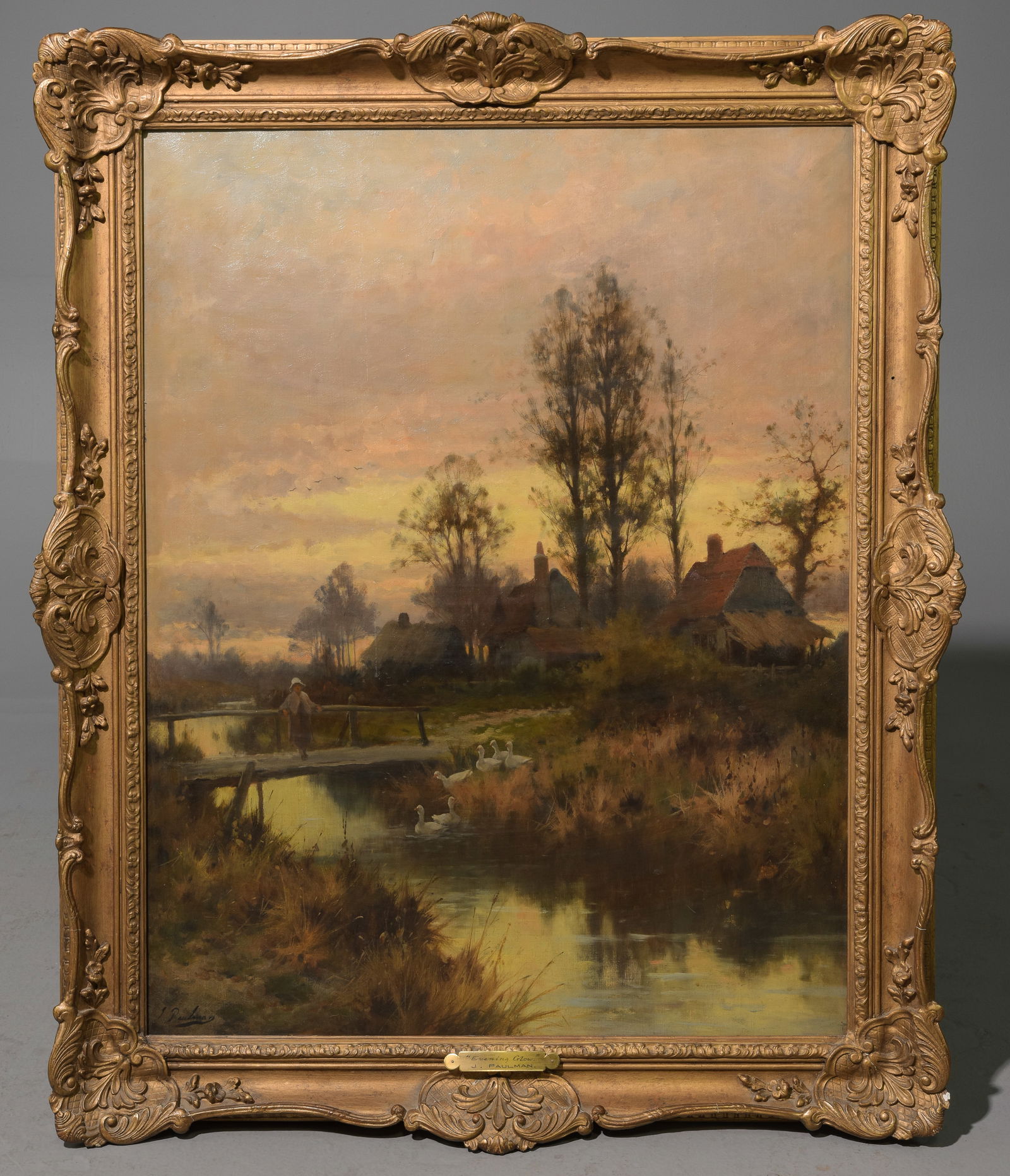 Joseph Paulman "Evening Glow" Oil on Canvas (1 of 5)