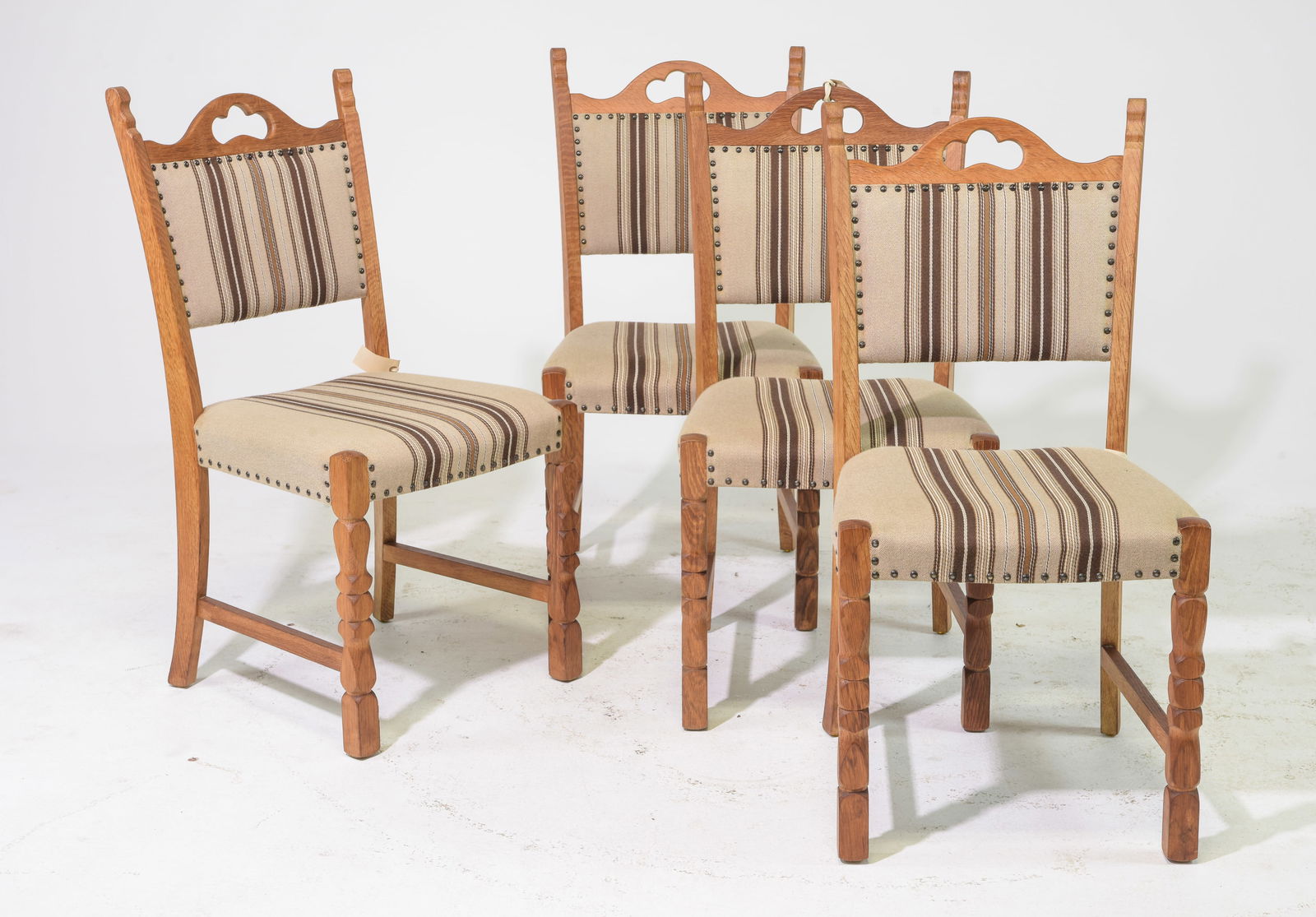 Set of 4 Danish Oak Dining Chairs (1 of 4)