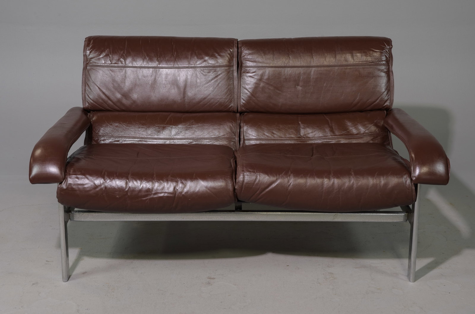 Mid Century Modern Alpha Sofa by Pieff: Mid Century Modern Alpha Sofa by Pieff - 30.5 in tall x 57 x 34, Seat height is 17 inches