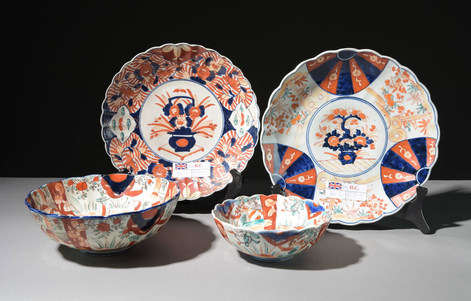 Four Pieces Imari Chargers & Bowls (1 of 6)