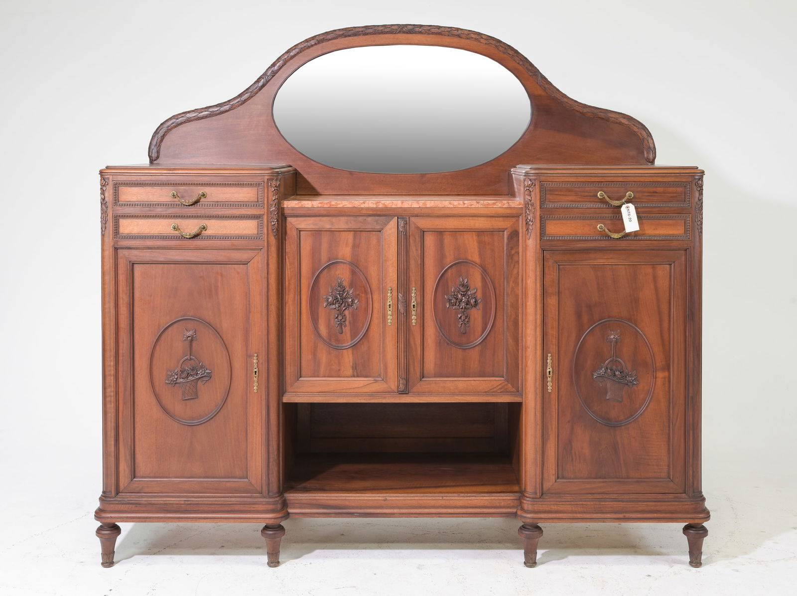 Louis XVI Style Walnut Sideboard / Server (1 of 8)