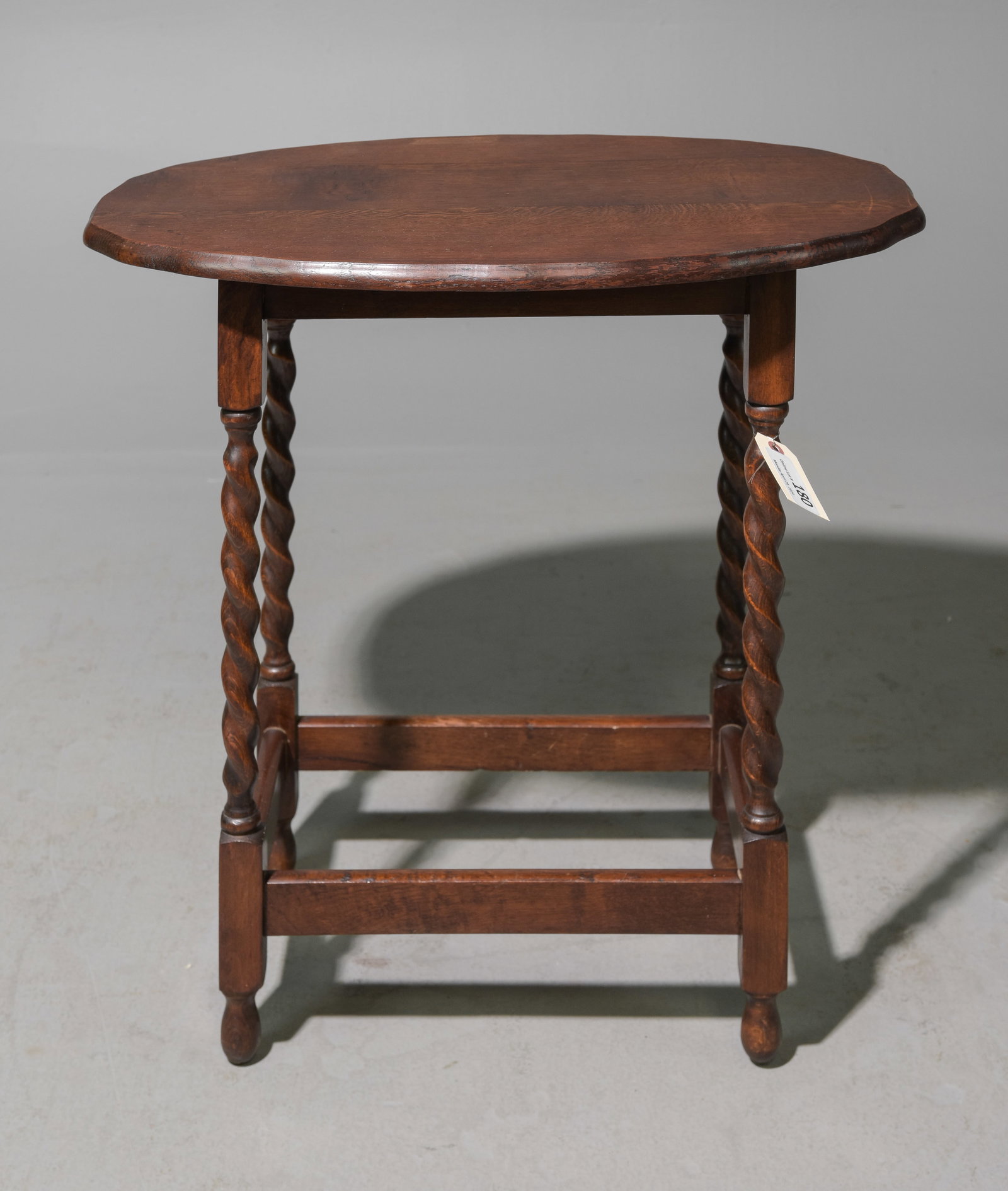 British Oak Barley Occasional Table c.1920's #3 (1 of 3)