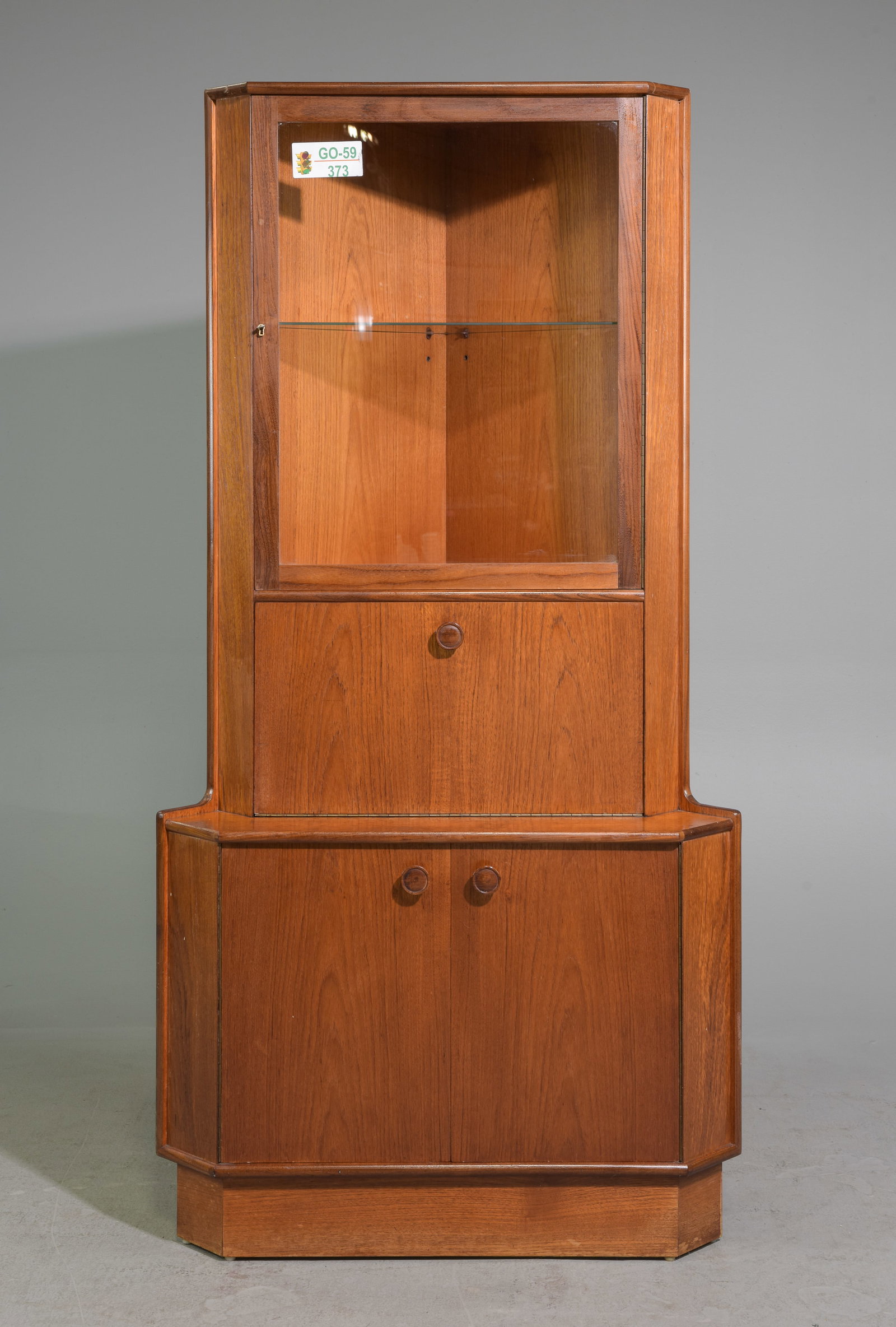 Mid Century Modern Teak Corner Cabinet (1 of 7)