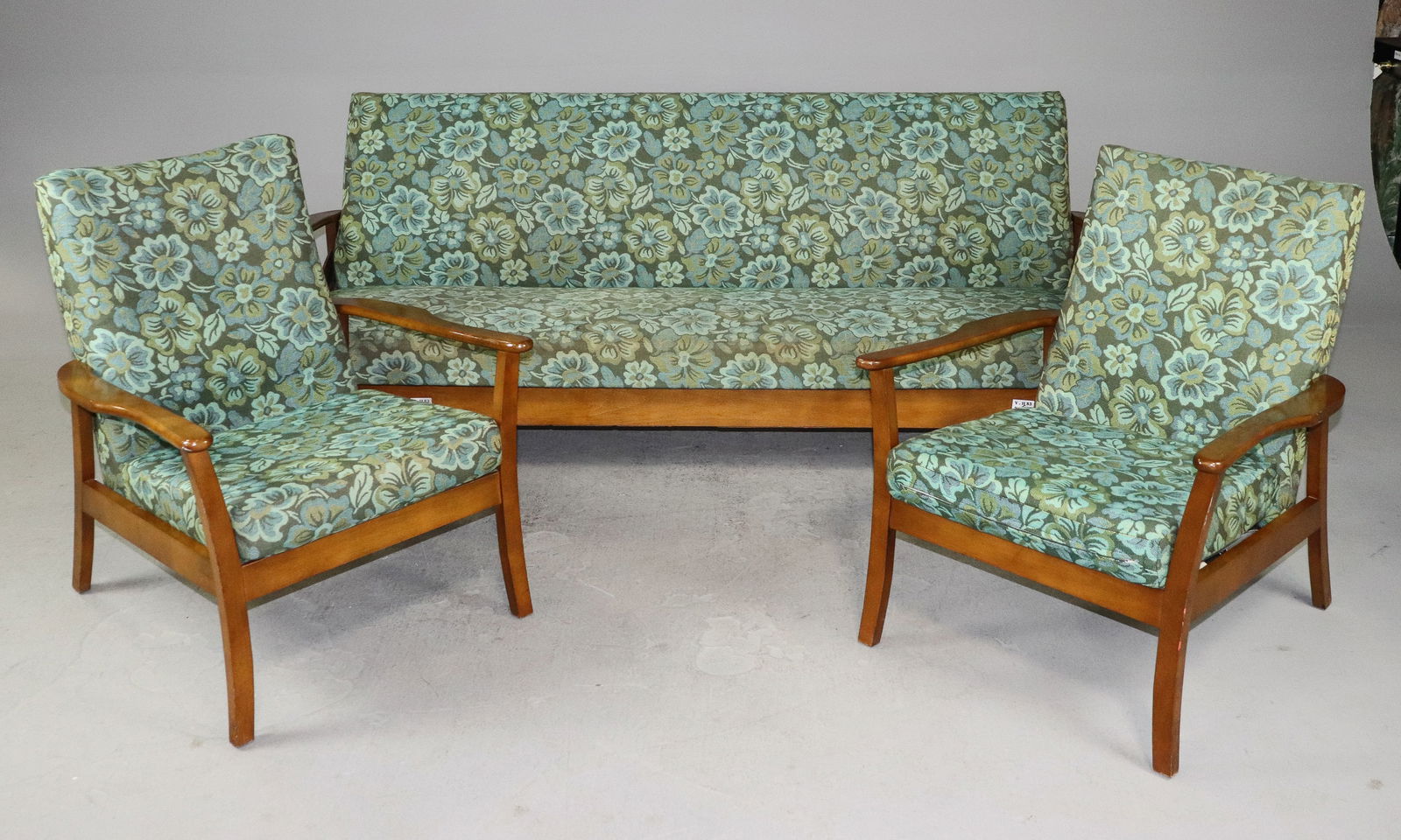 Mid Century Modern Sofa & 2 Lounge Chairs (1 of 15)