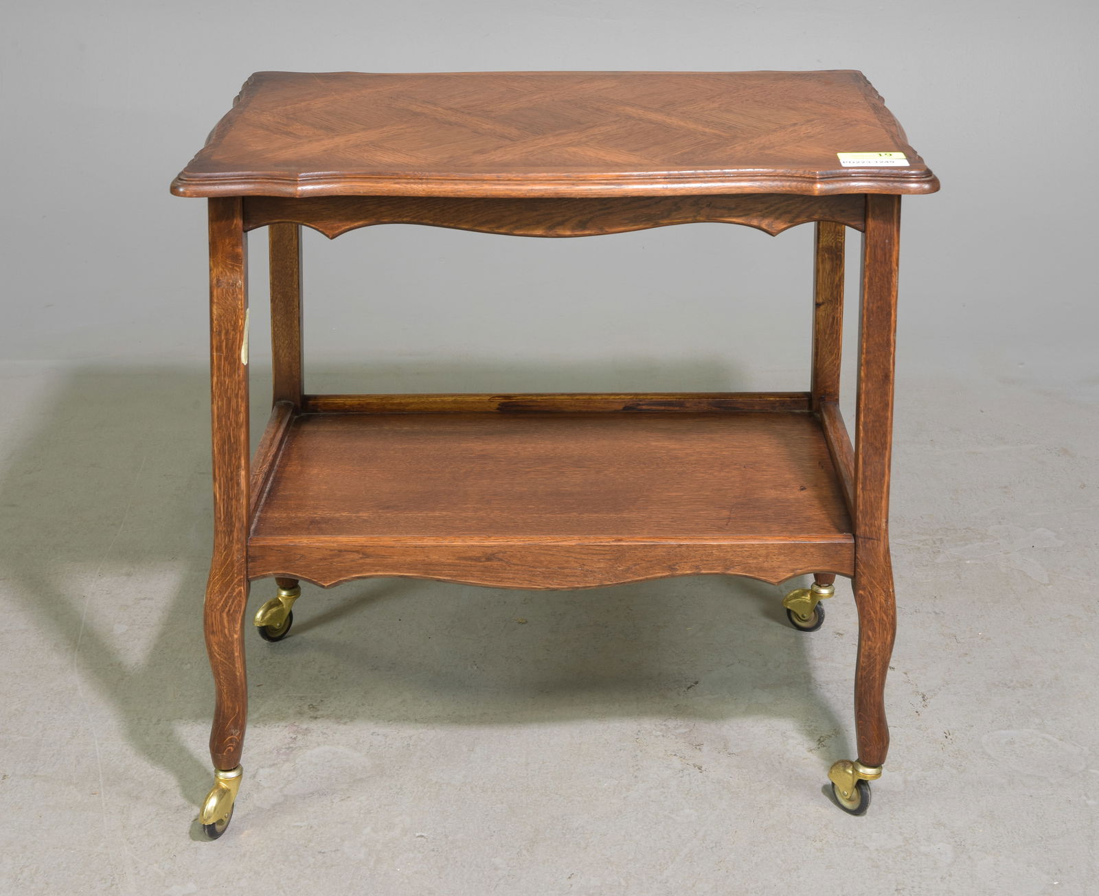 French Regency Style Oak Two Tier Trolley (1 of 5)