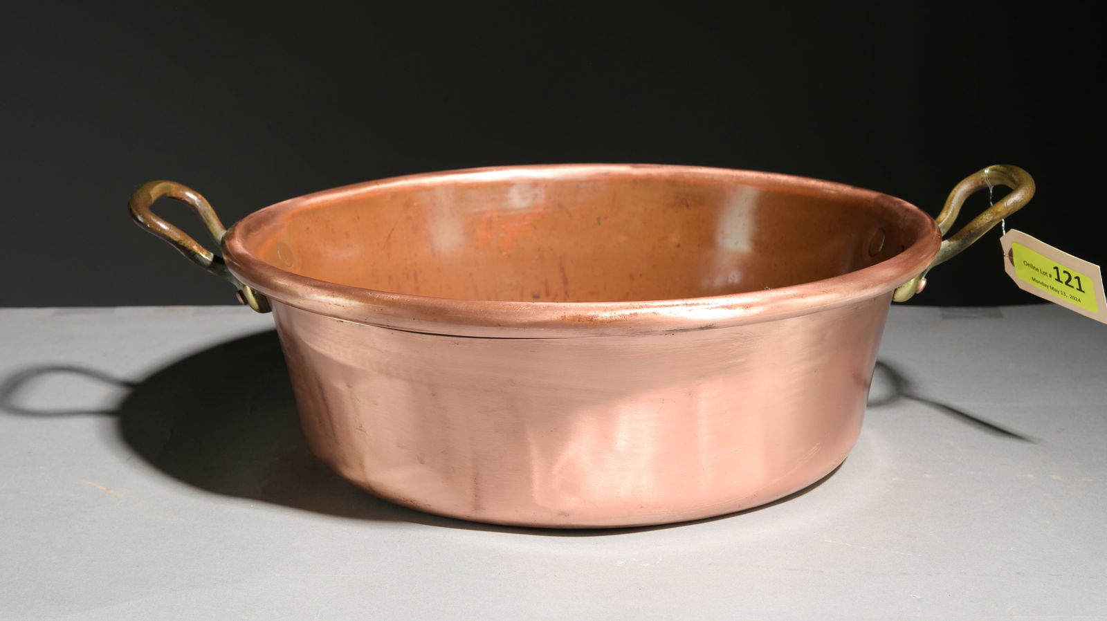 French Polished Copper Jam Pan #2 (1 of 3)