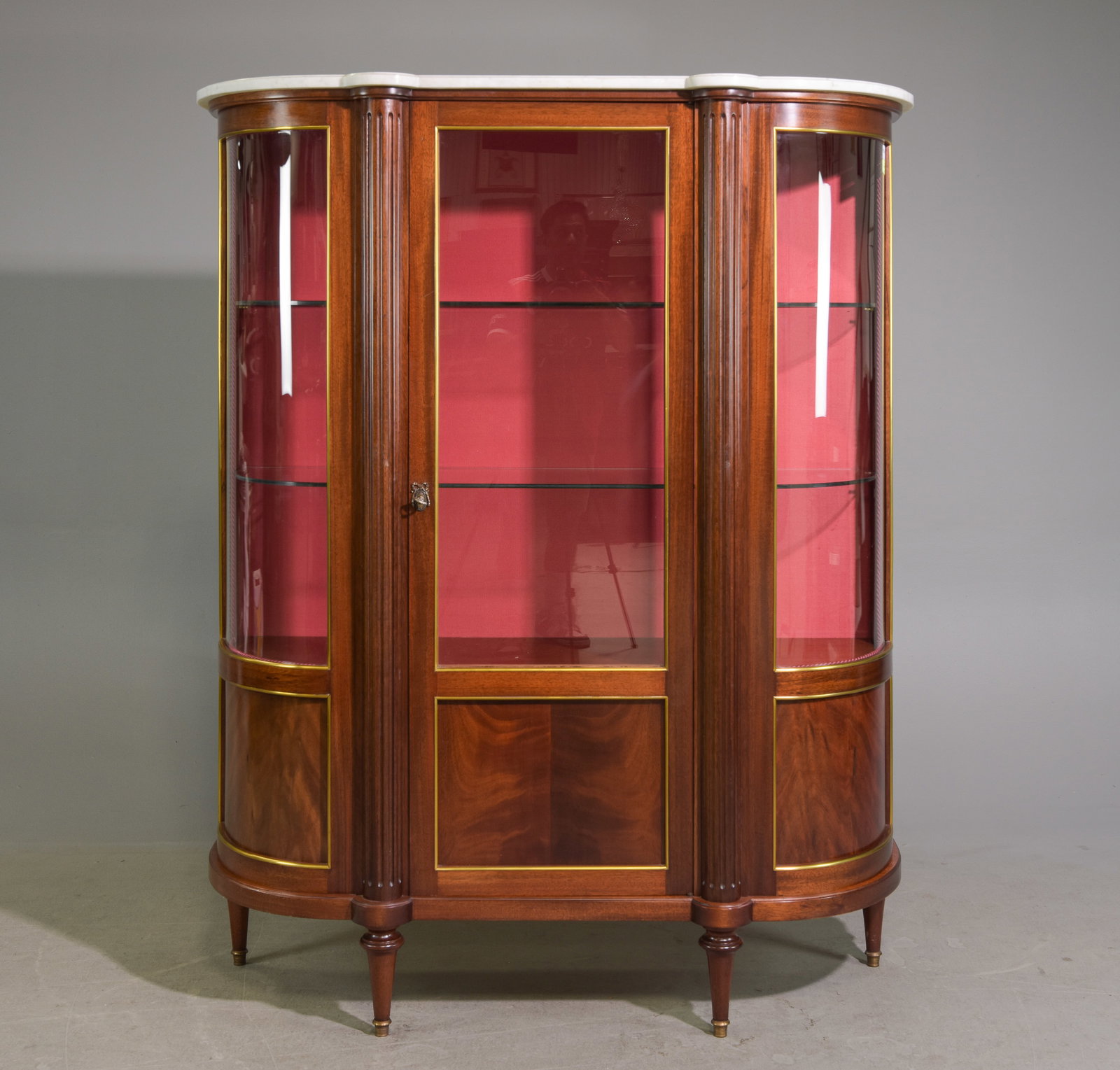 Louis XVI Style Marble Top Vitrine / Showcase (1 of 4)