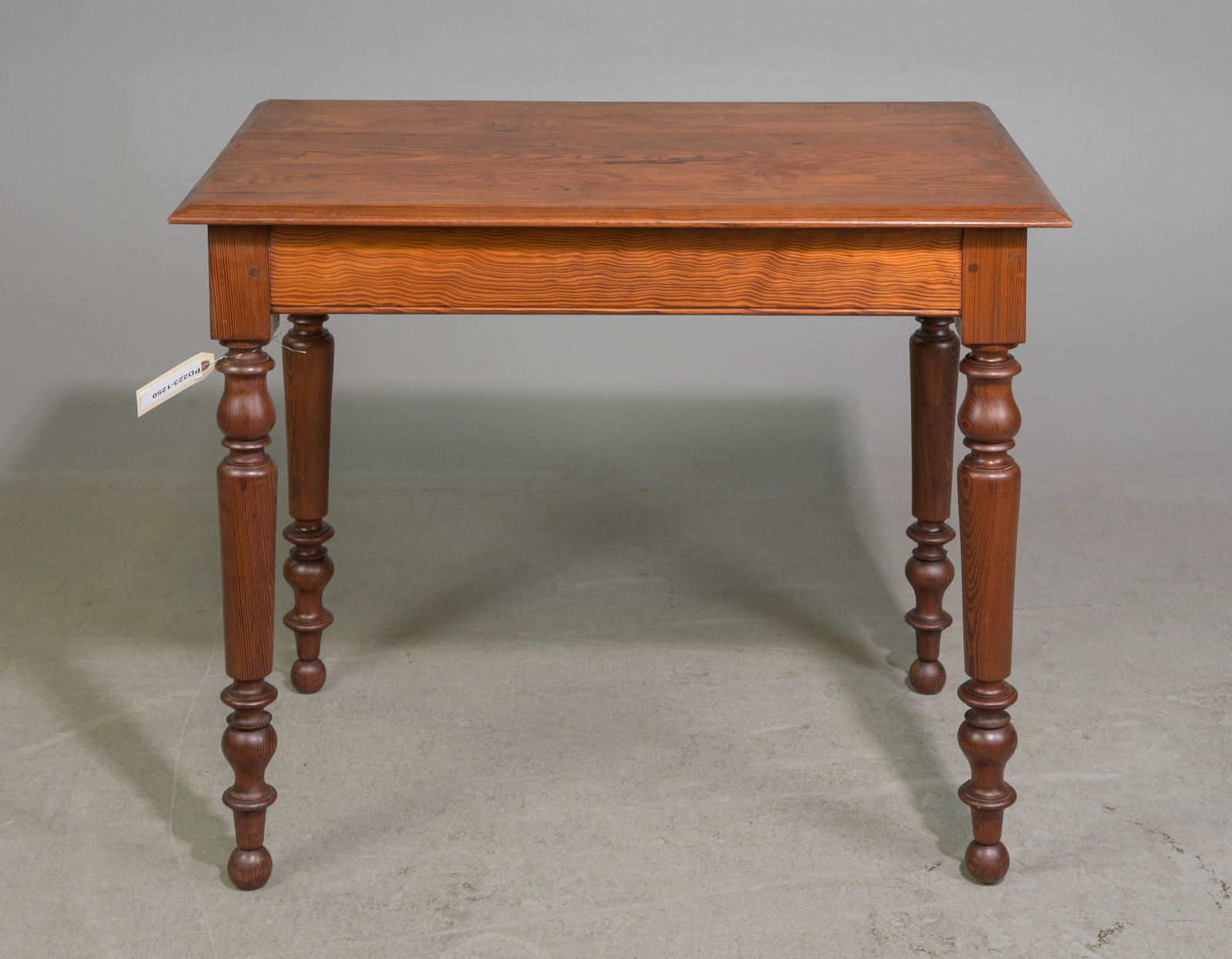 French Pitch Pine Turned Leg Occasional Table (1 of 5)