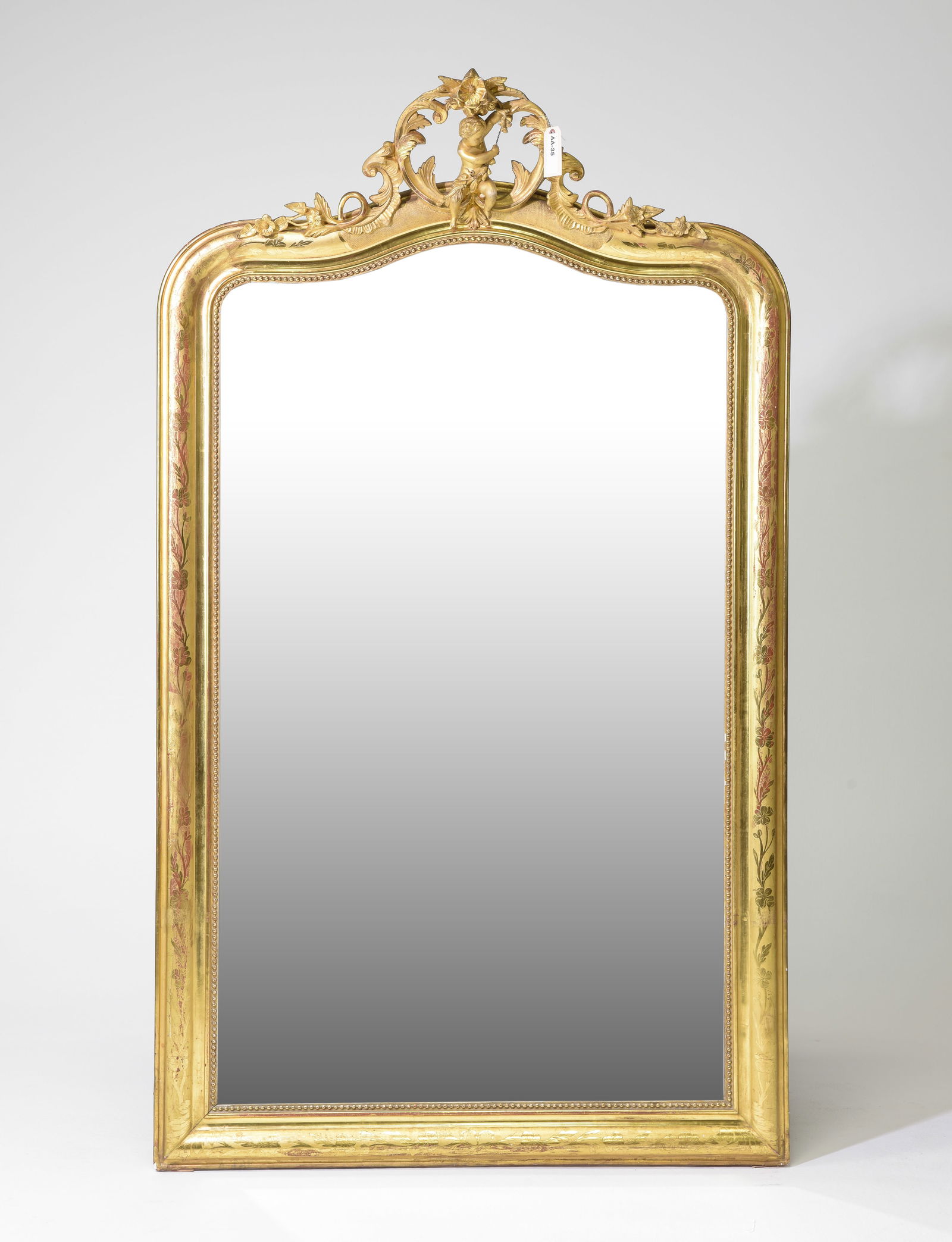 Louis Philippe Style Painted / Gilded Mirror (1 of 6)