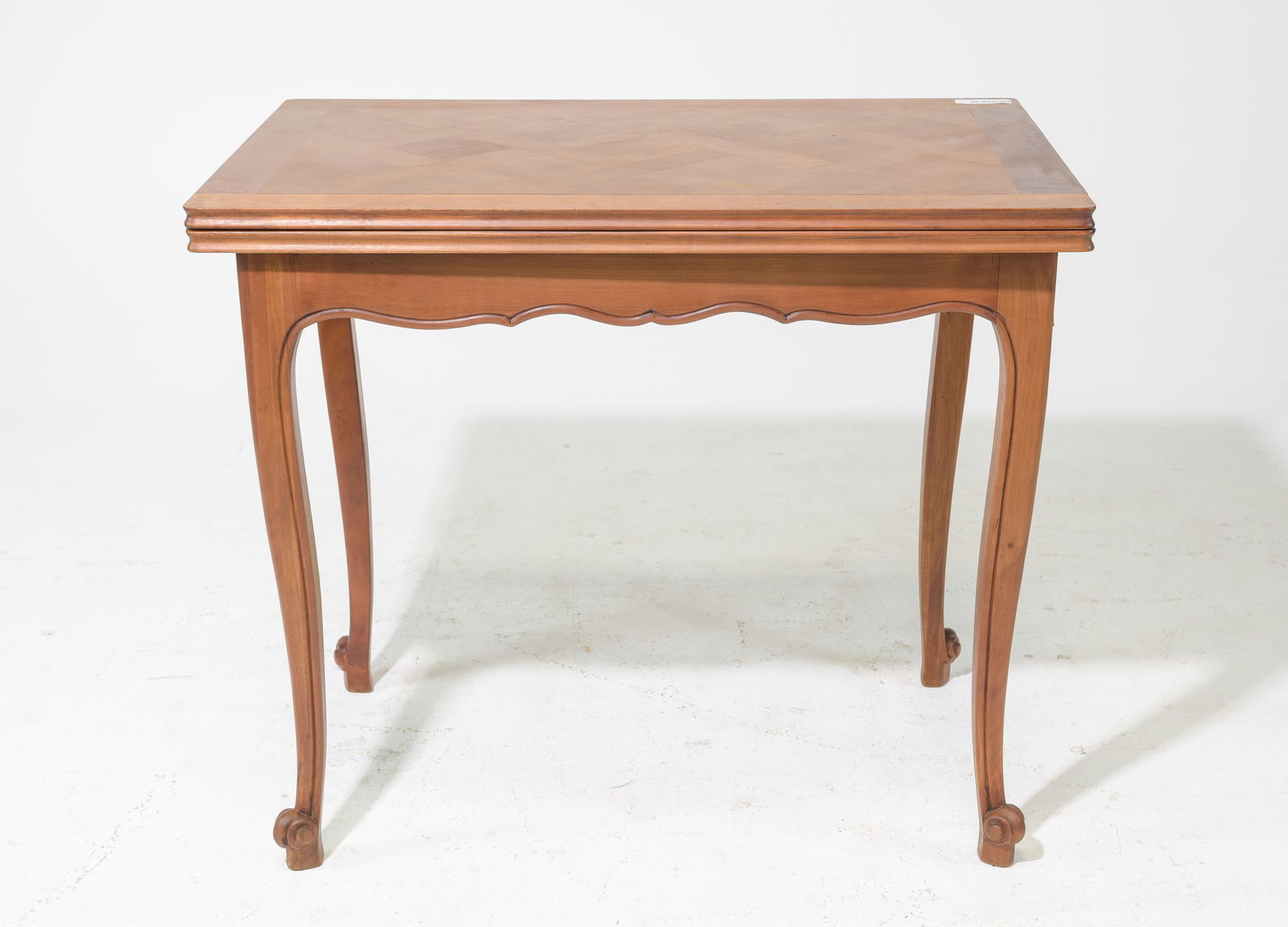 French Louis XV Style Walnut Flip Top Game Table (1 of 5)