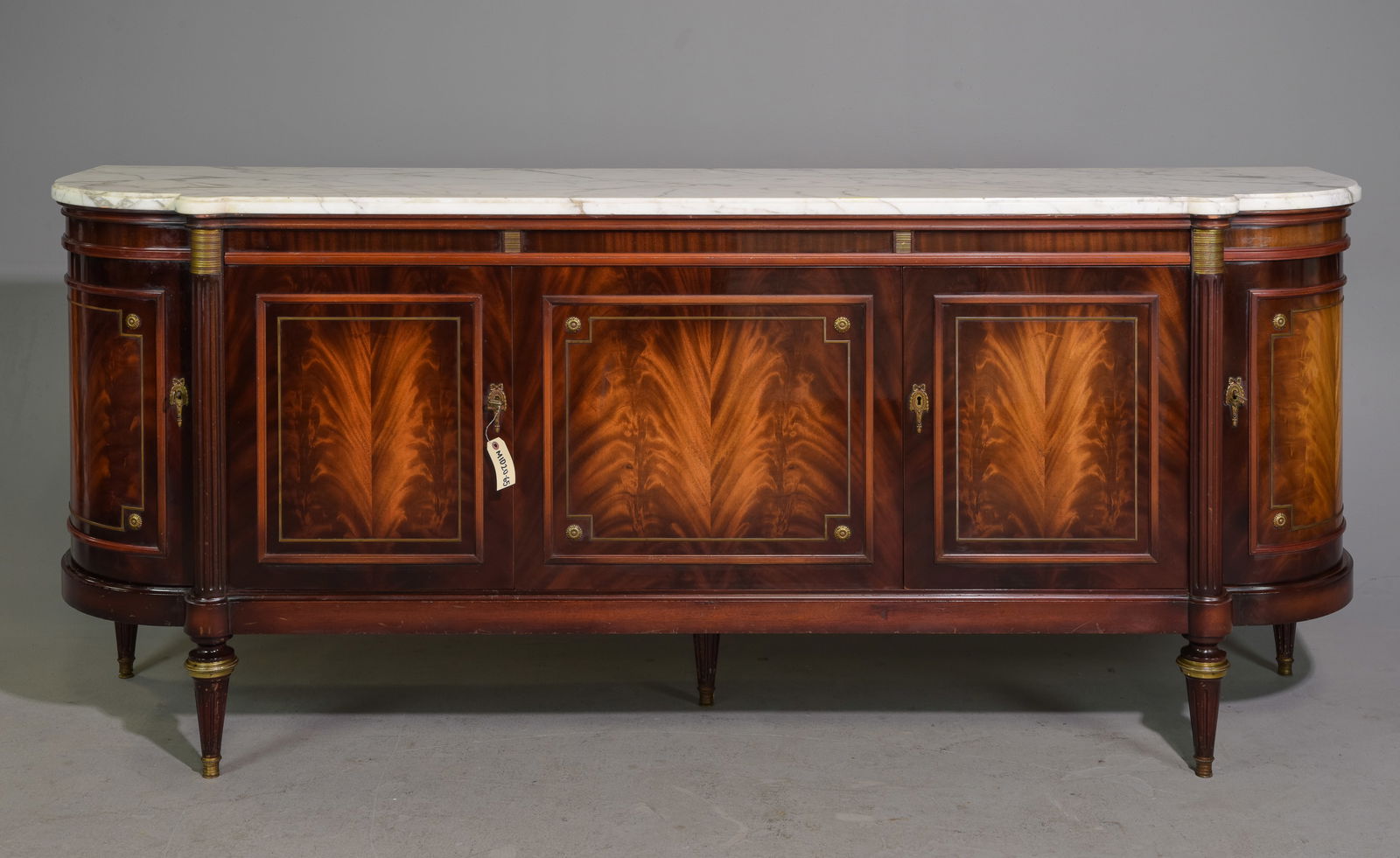 Louis XVI Style White Marble Top Sideboard (1 of 5)