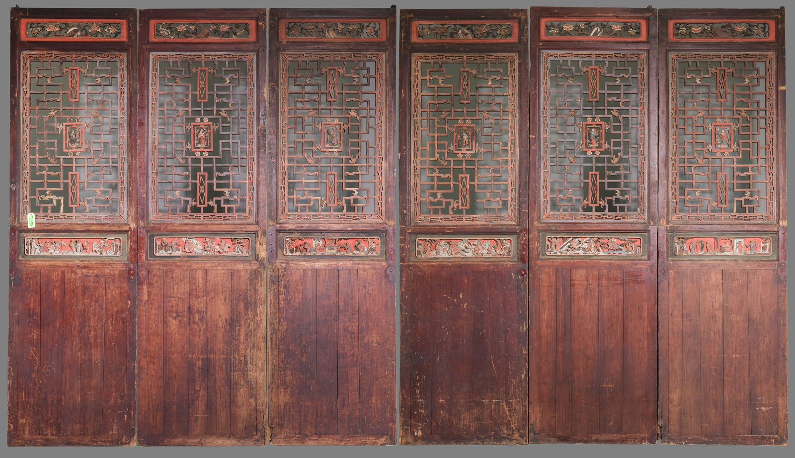 6 Antique Sandong Carved Wooden Screens / Panels (1 of 20)