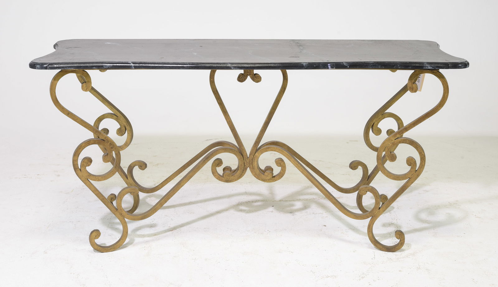 French Iron Base Hall Painted Top Table / Console (1 of 3)