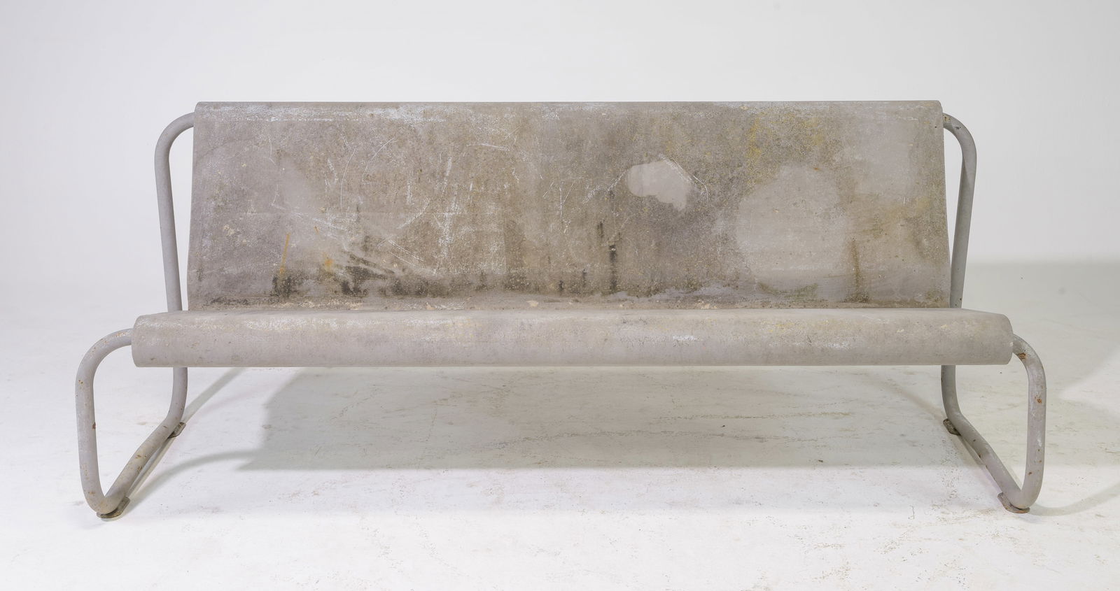 Willy Guhl (1915-2004) -   Floating Bench in Iron Frame (1 of 5)