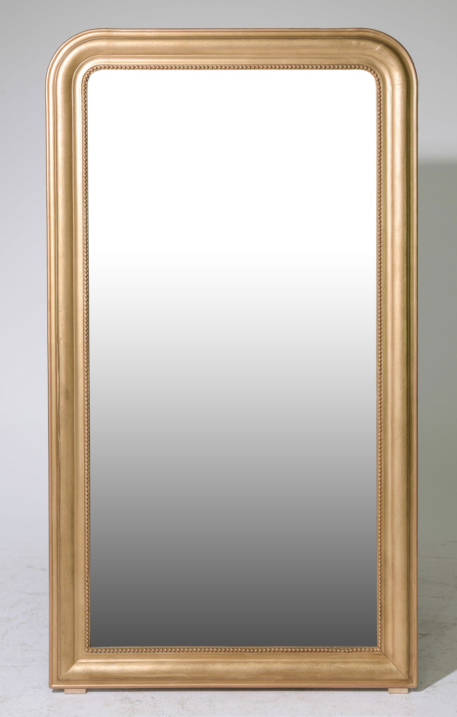 Louis Philippe Style Tall Gold Gilt Framed Mirror (1 of 5)