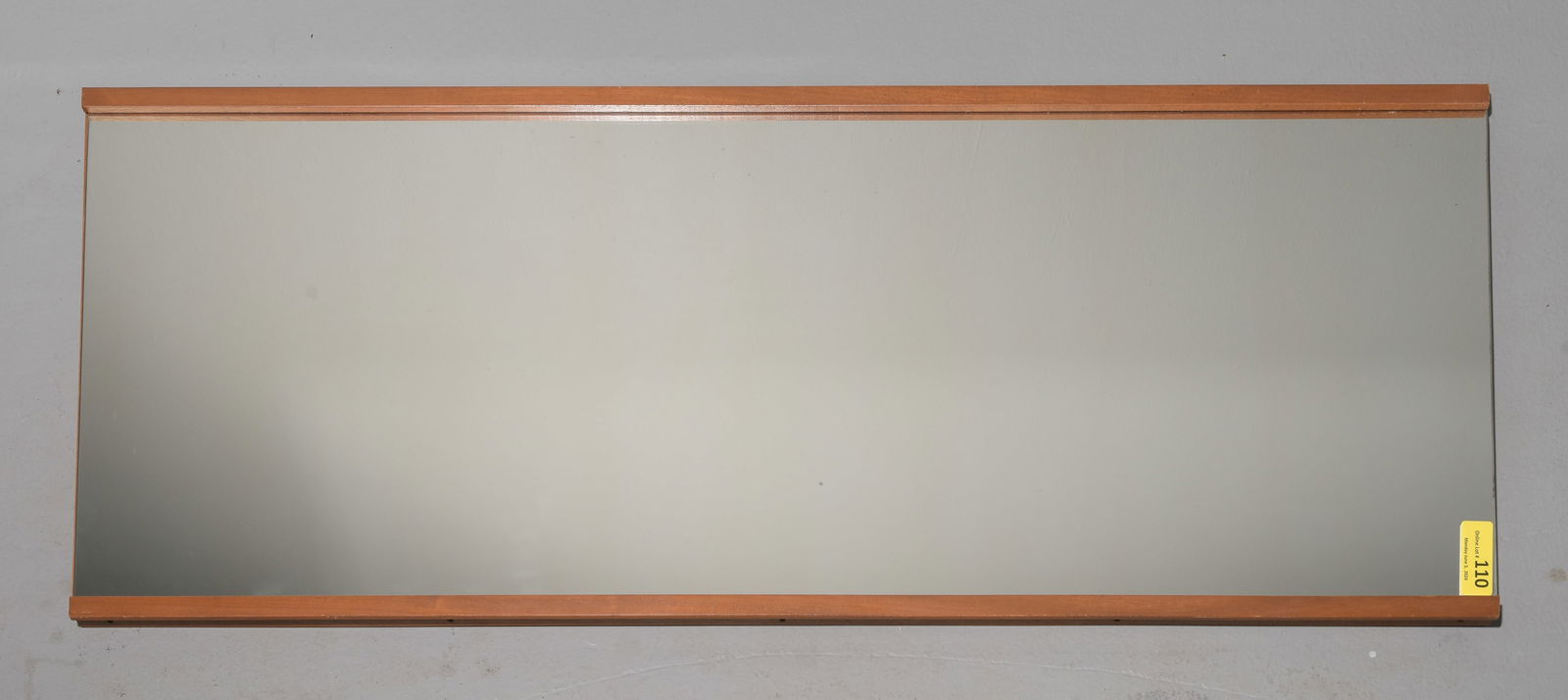 Mid Century Modern Teak Framed Long Mirror #3 (1 of 3)