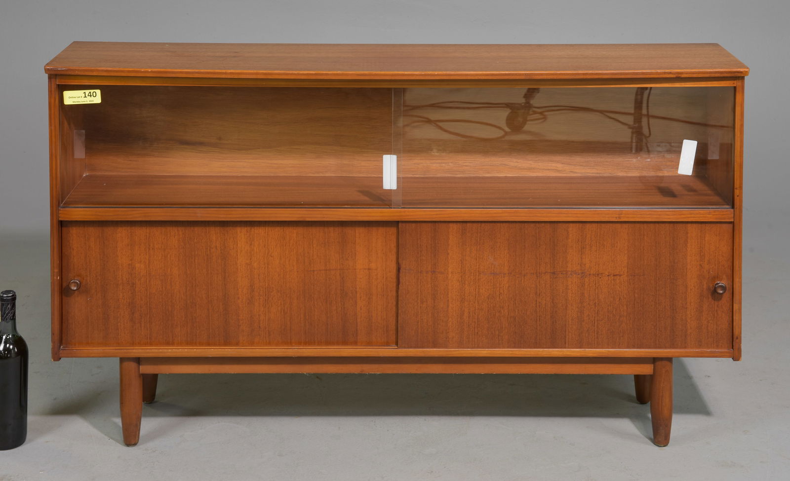 Mid Century Modern Sliding Glass Door Bookcase (1 of 3)