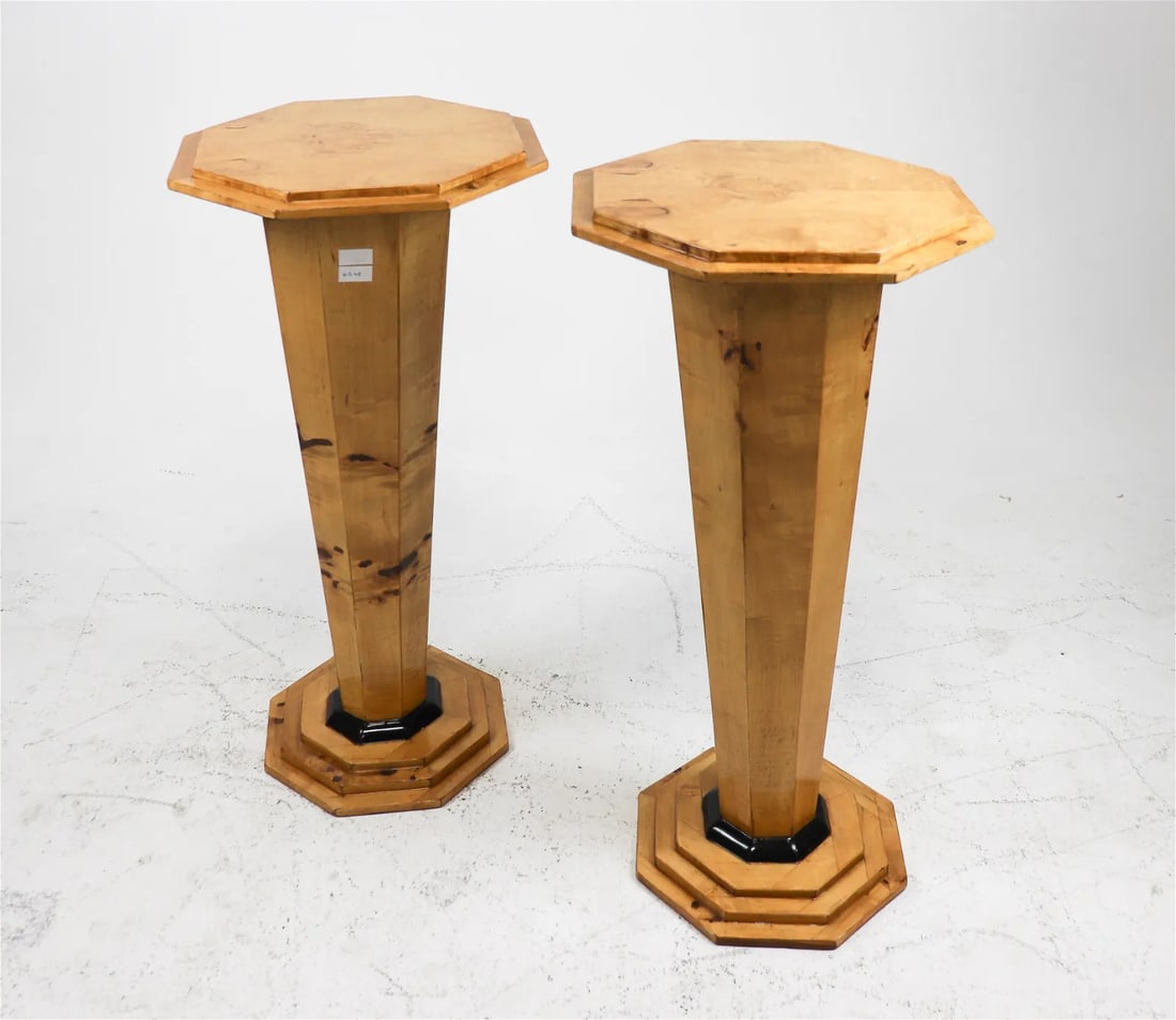 2 Art Deco Style Octagonal Top Pedestals / Stands (1 of 3)