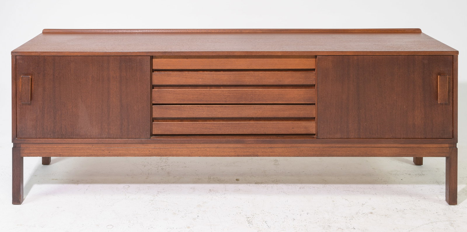 Scandinavian Mid Century Modern Sliding Door Sideboard: Scandinavian Mid Century Modern Sliding Door Sideboard / Credenza - 28.5 in tall x 78.5 x 18